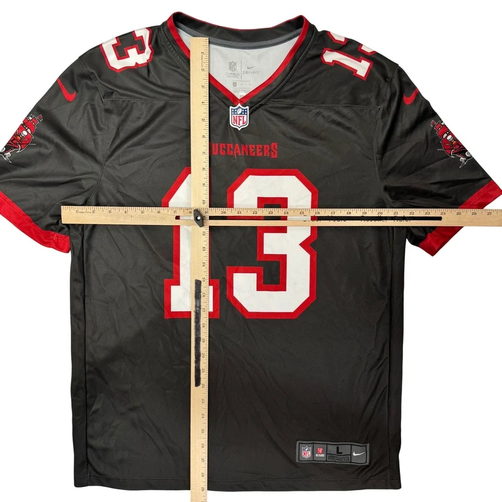 Nike NFL Tampa Bay Buccaneers Mike Evans 13 Black Jersey Mens Large Dri-FIT